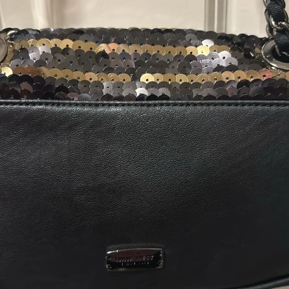 Nine West Women's Black and Gold Clutch OS EUC - Picture 15 of 16